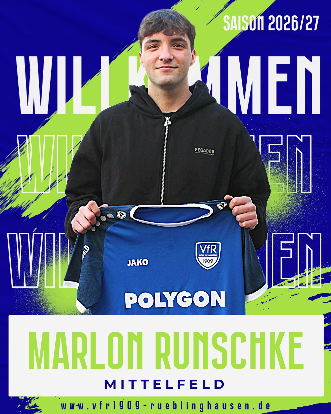 Zweiter Neuzugang für die 1. Mannschaft 🚀 

Mit Marlon Runschke schließt sich ein junger talentierter Mittelfeldspieler dem VfR an.

Der 23-Jährige kommt vom @ssvnuembrecht1919 und lernte seine neue Mannschaft bereits in einigen Trainingseinheiten kennen.

Herzlich Willkommen, Marlon! 👋🏼 

#vfr1909 #rüblinghausen #blauundweiss #nümbrecht #runschke