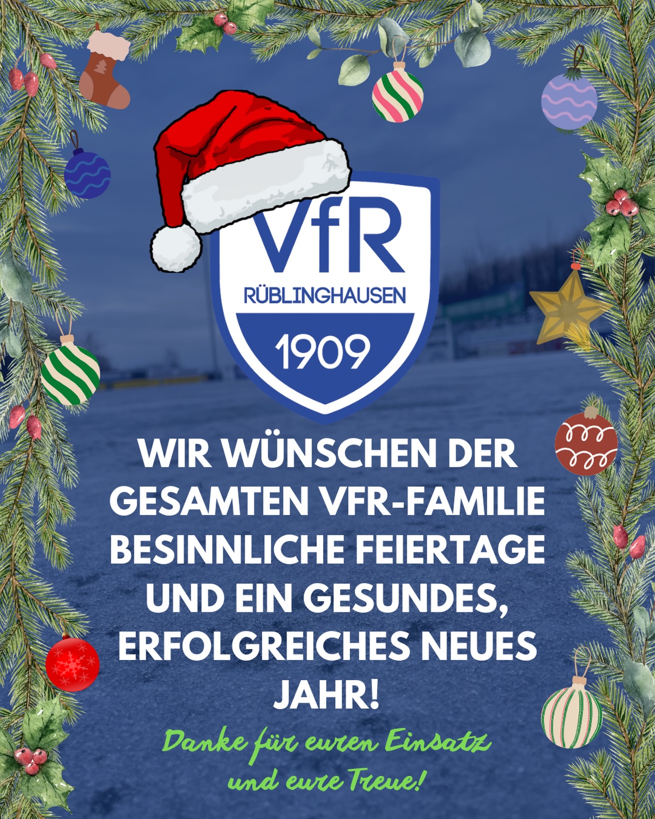 Bleibt gesund und genießt die bevorstehenden Tage! 🎄🙏🏼

#vfr1909 #rüblinghausen #weihnachtsgruß
