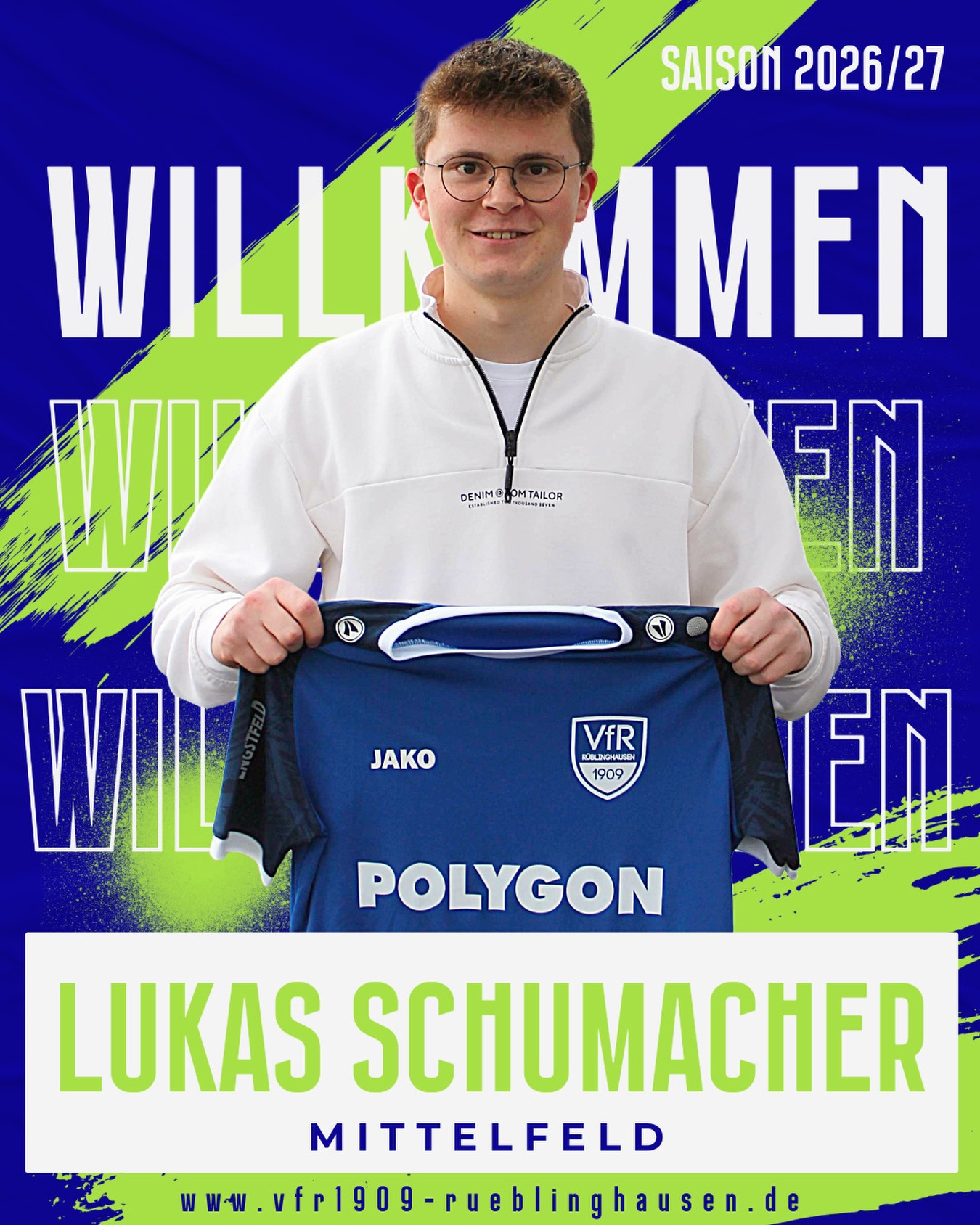 Tach, Lukas! 👋🏼

Wir freuen uns, mit Lukas Schumacher den ersten Neuzugang für die kommende Saison vorstellen zu dürfen 🤩

Der 19-Jährige Mittelfeldspieler wechselt im Sommer von der SG Lütringhausen/Oberveischede an den Birkendrust.

📲 Alle Infos auf unserer Homepage

#vfr1909 #rüblinghausen #schumacher #lütringhausen #oberveischede